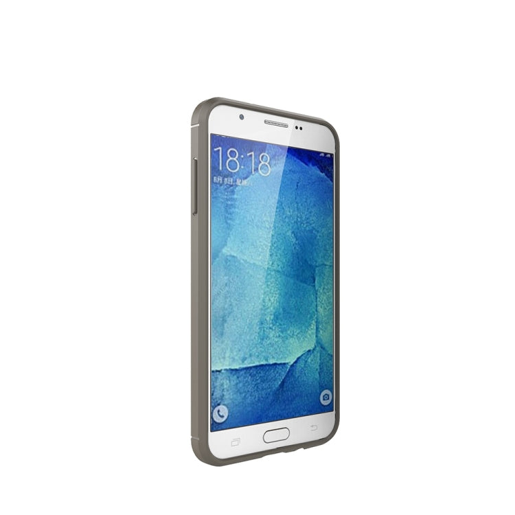 For Galaxy J7 (2017) (US Version) Brushed Carbon Fiber Texture Shockproof TPU Protective Cover Case
