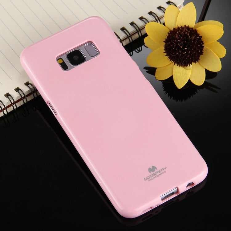 GOOSPERY JELLY CASE for Galaxy S8 TPU Glitter Powder Drop-proof Protective Back Cover Case