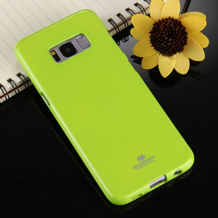 GOOSPERY JELLY CASE for Galaxy S8 TPU Glitter Powder Drop-proof Protective Back Cover Case