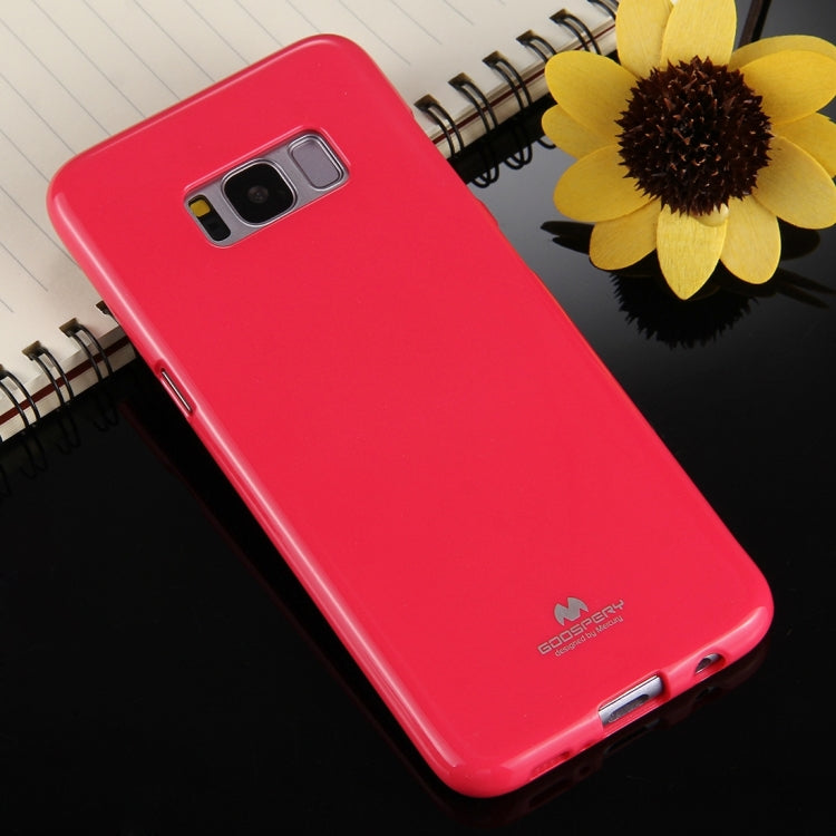 GOOSPERY JELLY CASE for Galaxy S8 TPU Glitter Powder Drop-proof Protective Back Cover Case