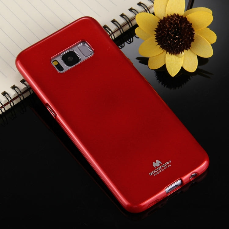 GOOSPERY JELLY CASE for Galaxy S8 TPU Glitter Powder Drop-proof Protective Back Cover Case