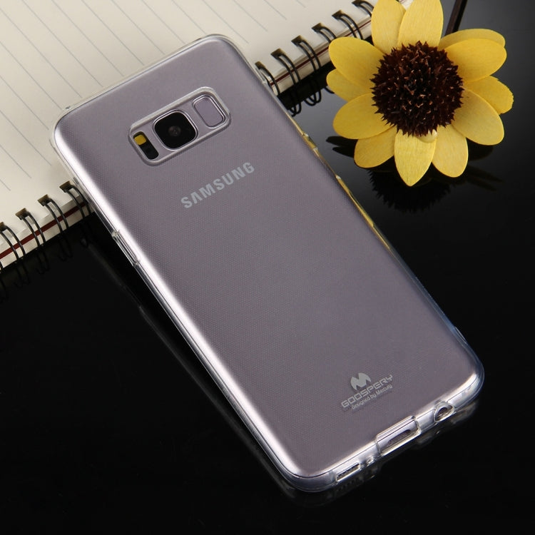 GOOSPERY JELLY CASE for Galaxy S8 TPU Glitter Powder Drop-proof Protective Back Cover Case