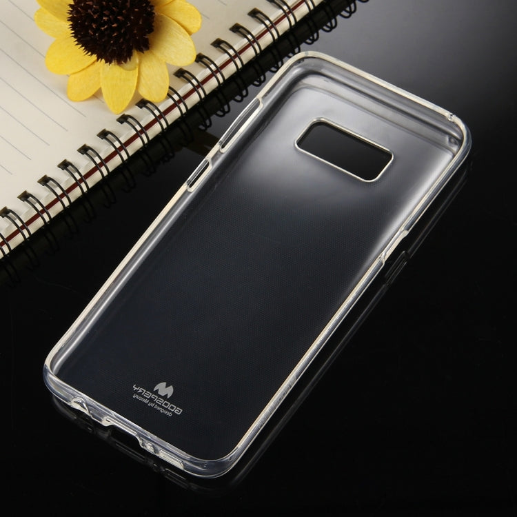GOOSPERY JELLY CASE for Galaxy S8 TPU Glitter Powder Drop-proof Protective Back Cover Case