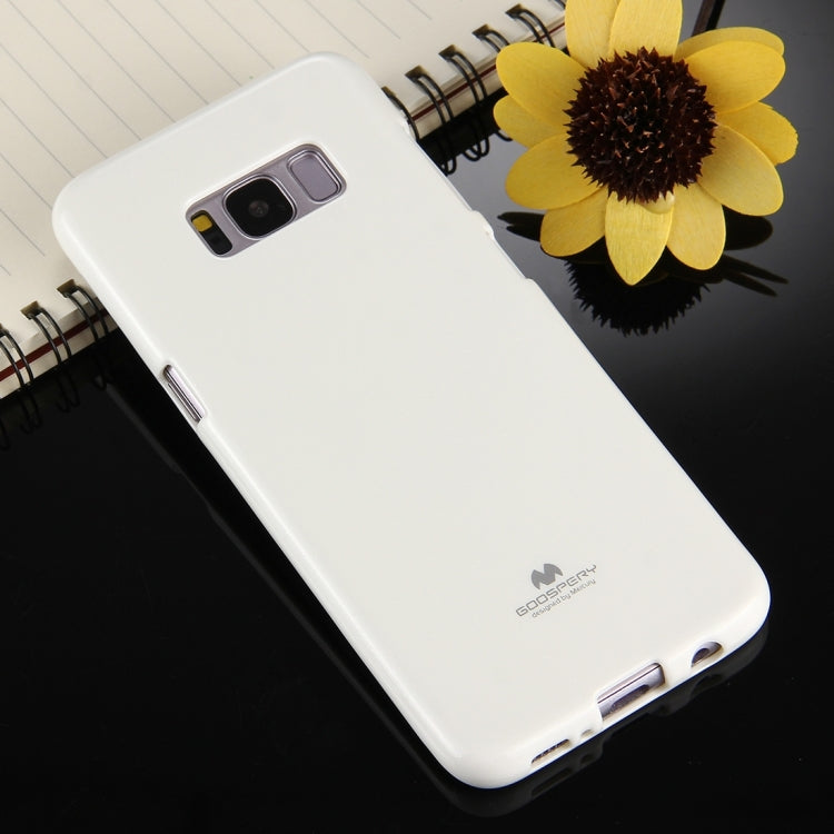 GOOSPERY JELLY CASE for Galaxy S8 TPU Glitter Powder Drop-proof Protective Back Cover Case