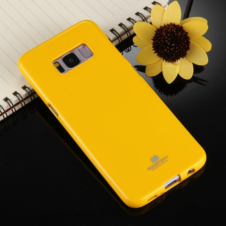 GOOSPERY JELLY CASE for Galaxy S8 TPU Glitter Powder Drop-proof Protective Back Cover Case