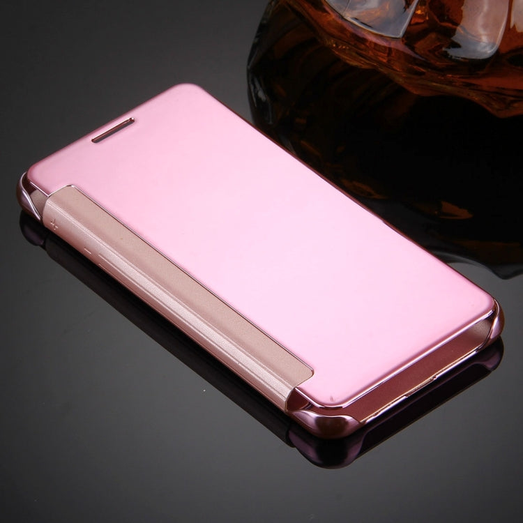 For Galaxy A5 (2016) / A510 Plating Mirror Horizontal Flip Leather Case with Sleep / Wake-up Function