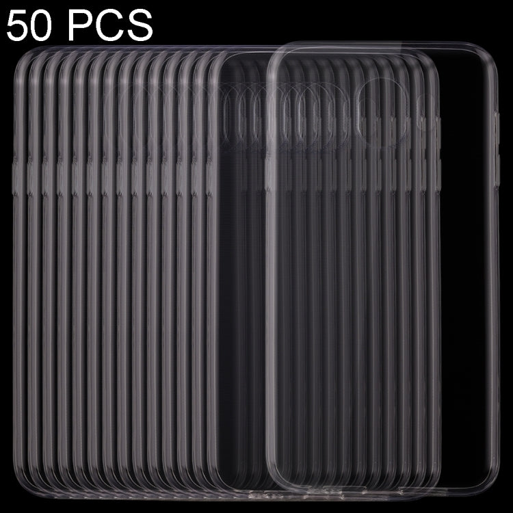 50PCS 0.75mm Transparent TPU Case for Galaxy J4 (2018)