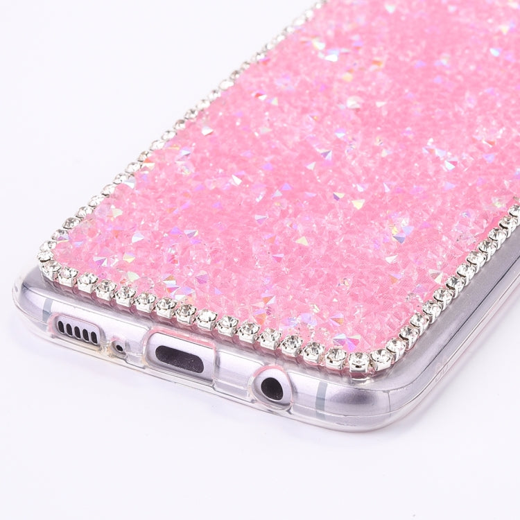 For Galaxy S8+ / G9550 Mouse Ear Jelly Diamond Pattern TPU Protective Case with Sling Hole