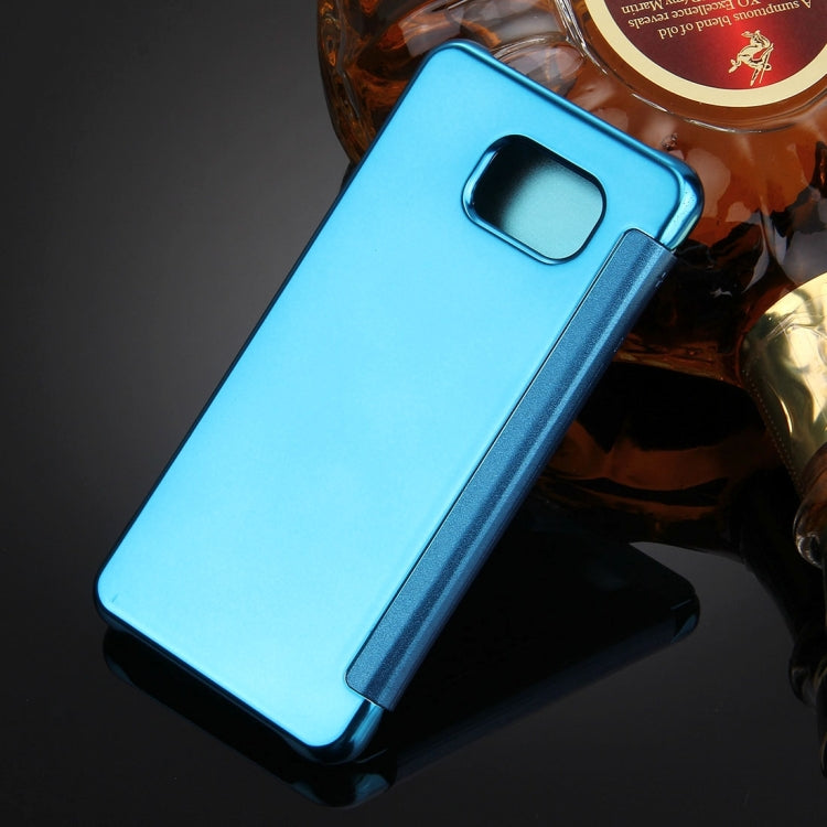 For Galaxy A7 (2016) / A710 Plating Mirror Horizontal Flip Leather Case with Sleep / Wake-up Function