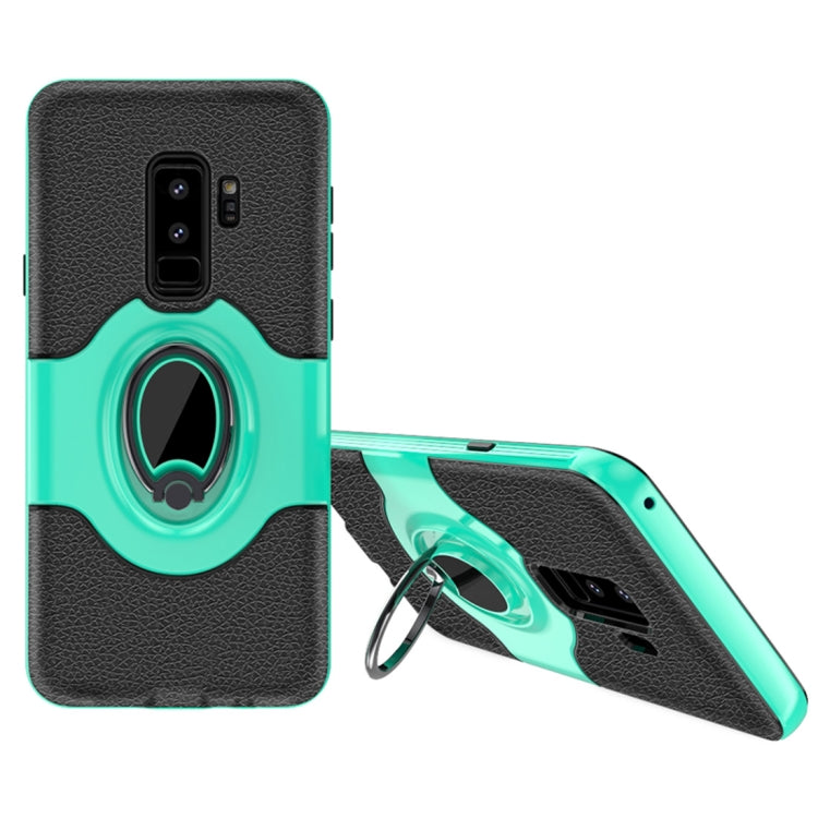 Dropproof Full Coverage Protective Case Cover for Galaxy S9+, with Magnetic Rotatable Ring Holder