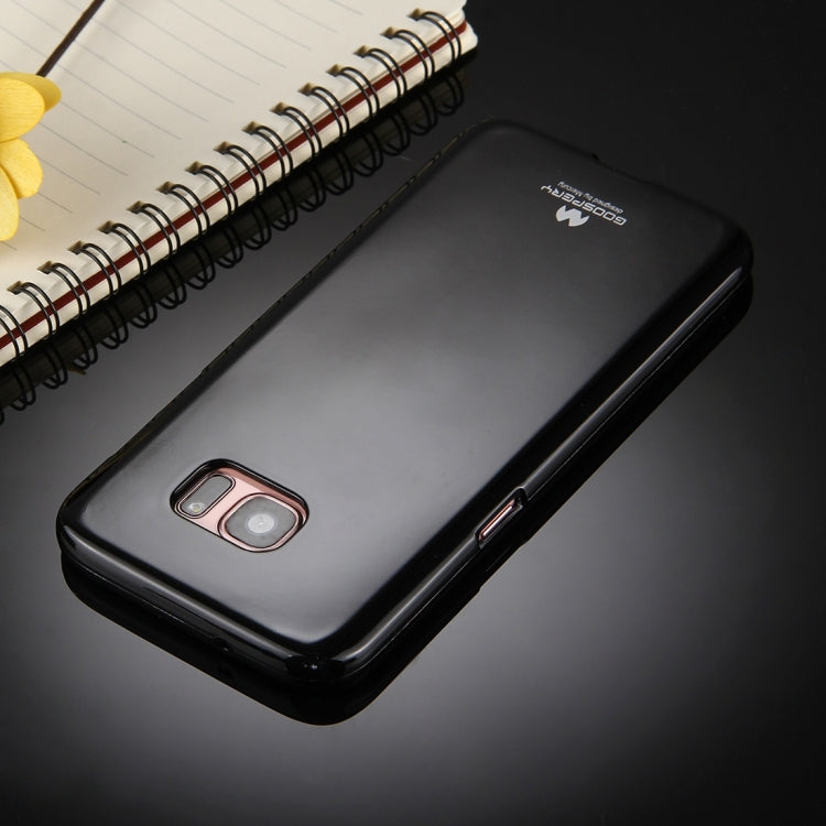 GOOSPERY JELLY CASE for Galaxy S7 Edge TPU Glitter Powder Drop-proof Protective Back Cover Case