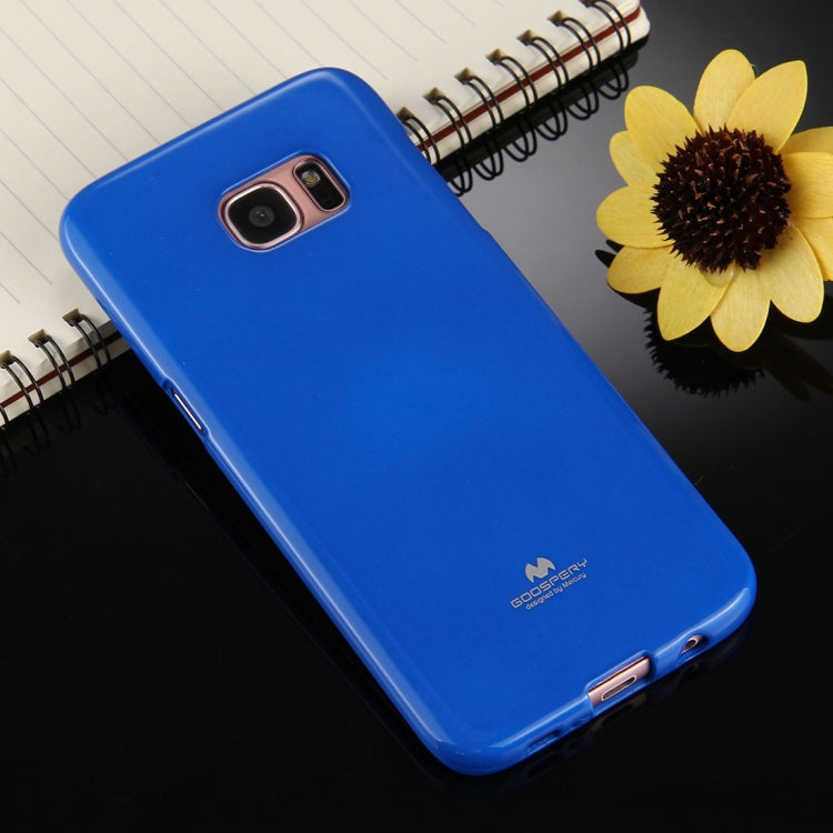 GOOSPERY JELLY CASE for Galaxy S7 Edge TPU Glitter Powder Drop-proof Protective Back Cover Case