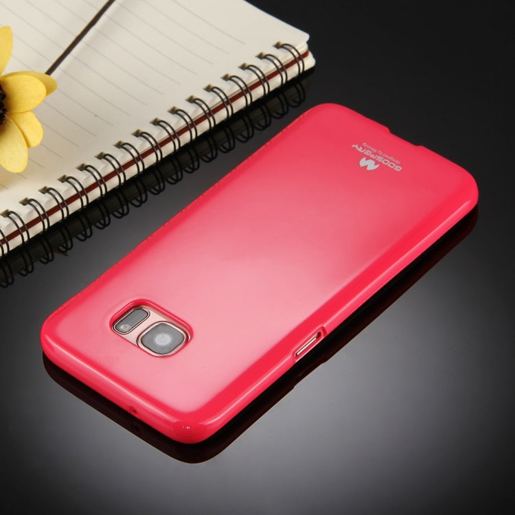 GOOSPERY JELLY CASE for Galaxy S7 Edge TPU Glitter Powder Drop-proof Protective Back Cover Case