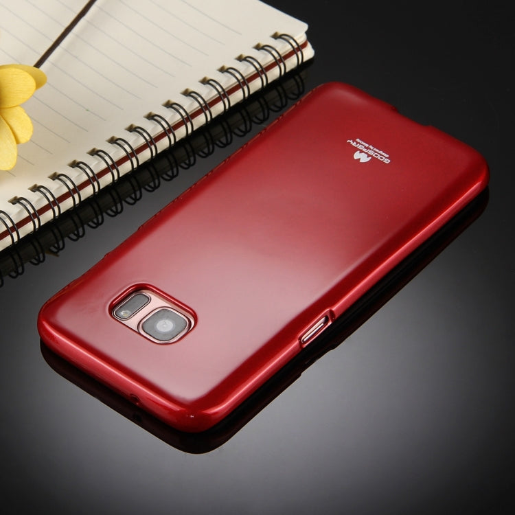 GOOSPERY JELLY CASE for Galaxy S7 Edge TPU Glitter Powder Drop-proof Protective Back Cover Case