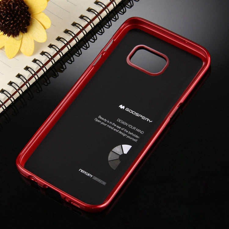 GOOSPERY JELLY CASE for Galaxy S7 Edge TPU Glitter Powder Drop-proof Protective Back Cover Case