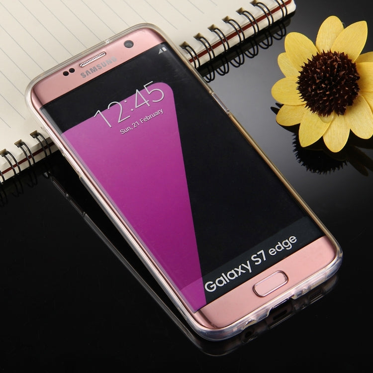 GOOSPERY JELLY CASE for Galaxy S7 Edge TPU Glitter Powder Drop-proof Protective Back Cover Case