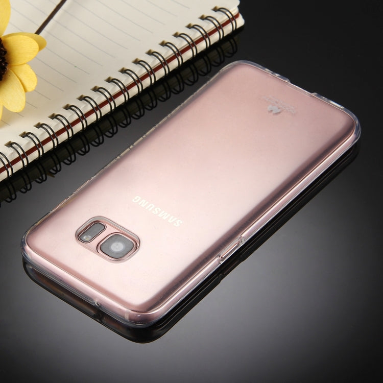 GOOSPERY JELLY CASE for Galaxy S7 Edge TPU Glitter Powder Drop-proof Protective Back Cover Case