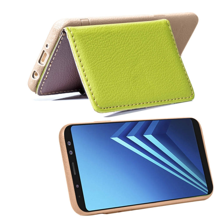 Leaf Style Magnetic Leather Case for Galaxy A8 (2018), with Holder & Card Slots & Wallet & Photo Frame