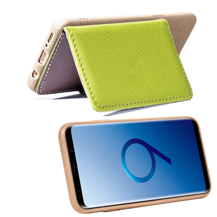 Leaf Style Magnetic Leather Case for Galaxy S9+, with Holder & Card Slots & Wallet & Photo Frame