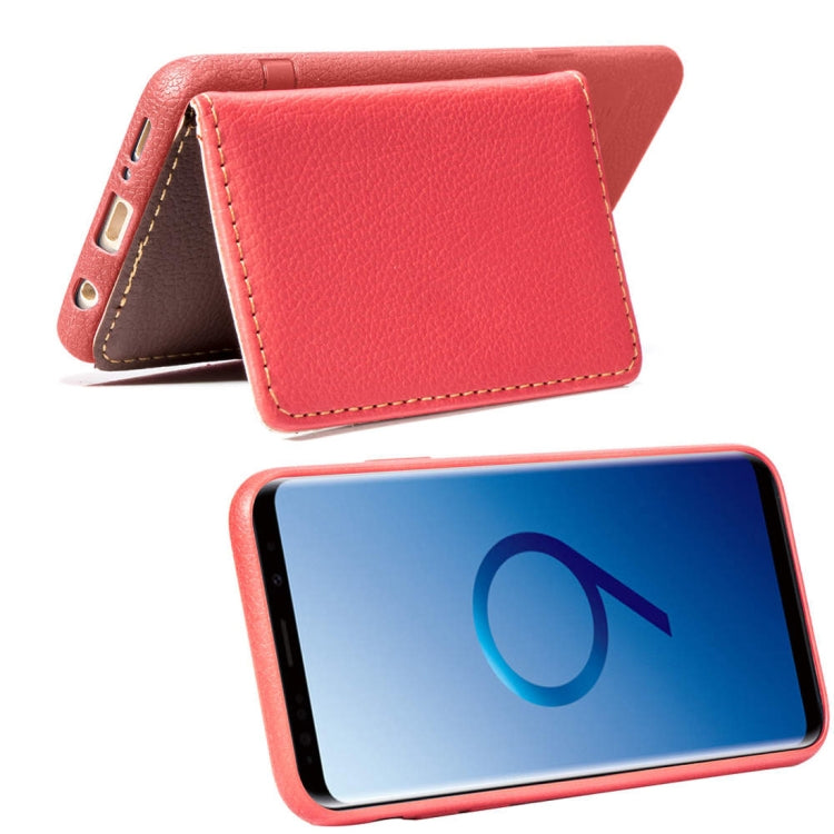 Leaf Style Magnetic Leather Case for Galaxy S9, with Holder & Card Slots & Wallet & Photo Frame