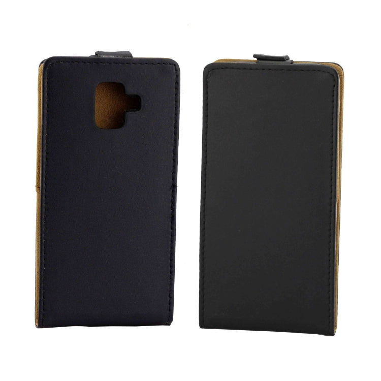 Business Style Vertical Flip TPU Leather Case  for Galaxy A6 (2018)  , with Card Slot (Black)