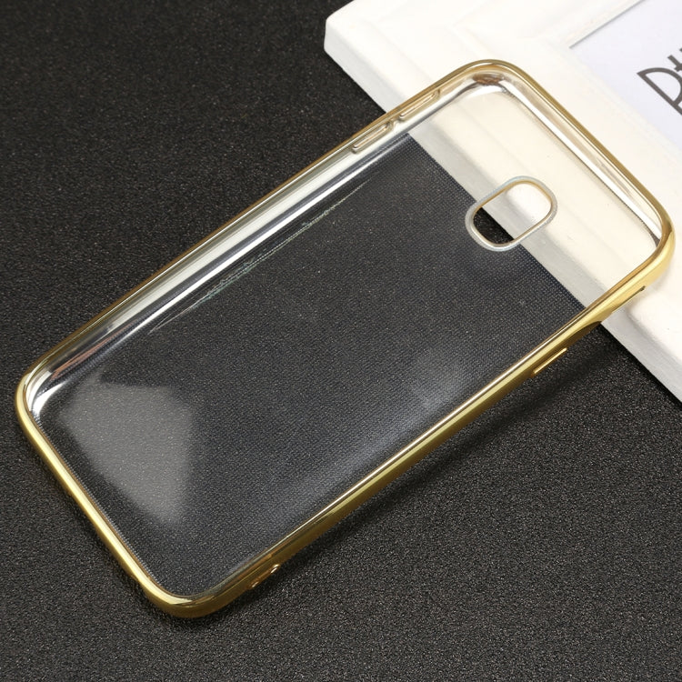 For Galaxy J3 (2017) ( EU Version) Electroplating Side TPU Protective Back Cover Case