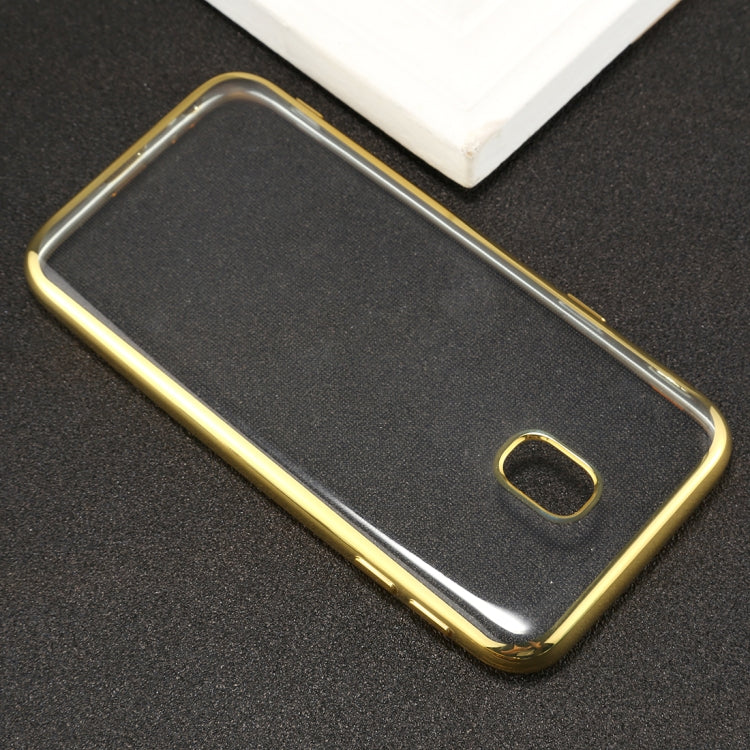 For Galaxy J3 (2017) ( EU Version) Electroplating Side TPU Protective Back Cover Case