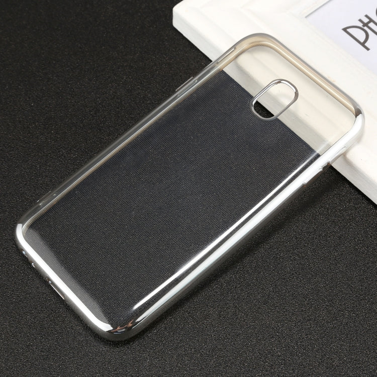 For Galaxy J3 (2017) ( EU Version) Electroplating Side TPU Protective Back Cover Case
