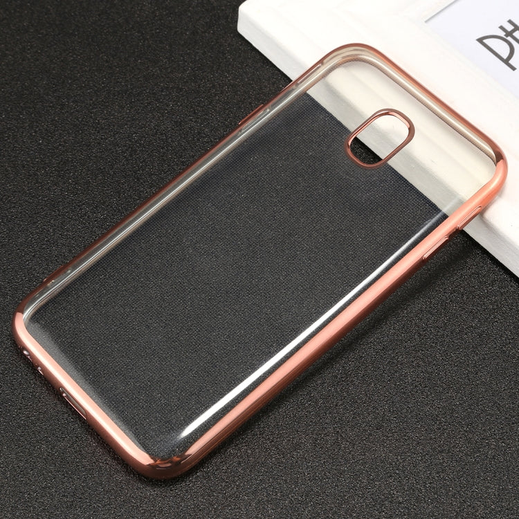For Galaxy J5 (2017) ( EU Version) Electroplating Side TPU Protective Back Cover Case