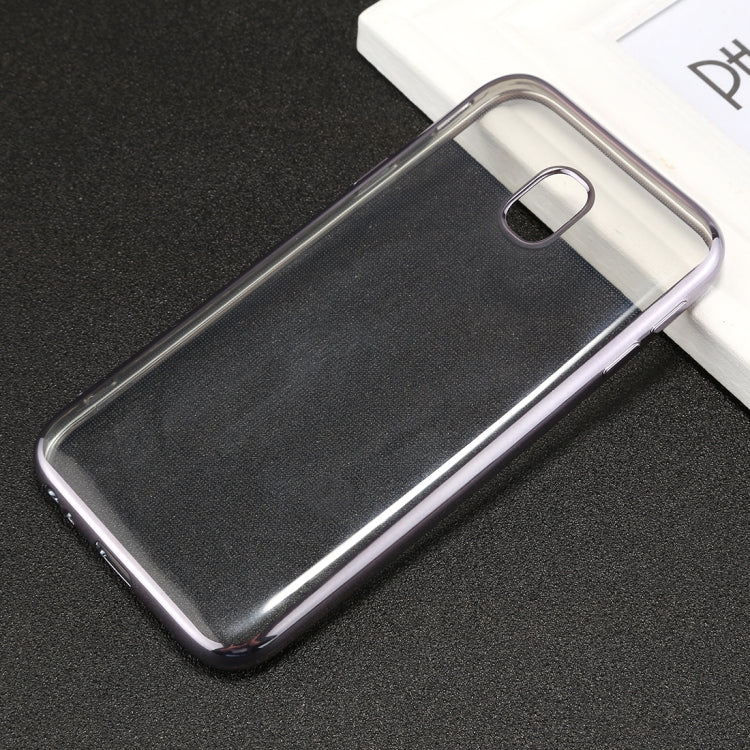 For Galaxy J7 (2017) ( EU Version) Electroplating Side TPU Protective Back Cover Case