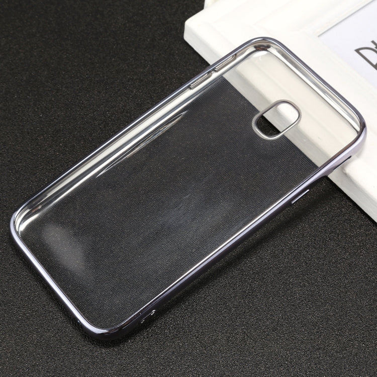 For Galaxy J7 (2017) ( EU Version) Electroplating Side TPU Protective Back Cover Case
