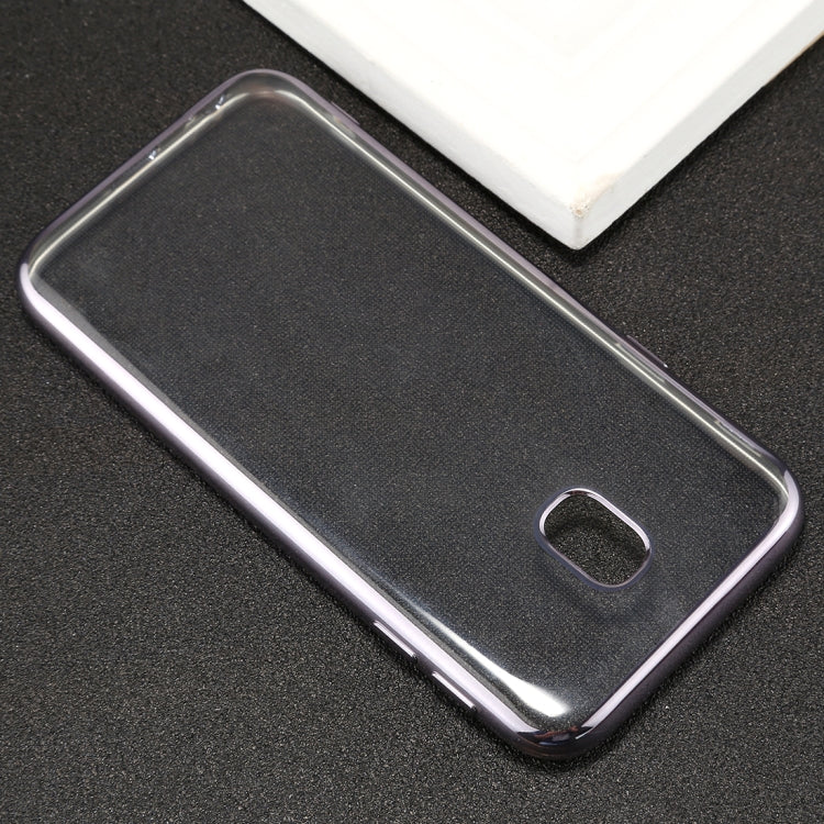 For Galaxy J7 (2017) ( EU Version) Electroplating Side TPU Protective Back Cover Case