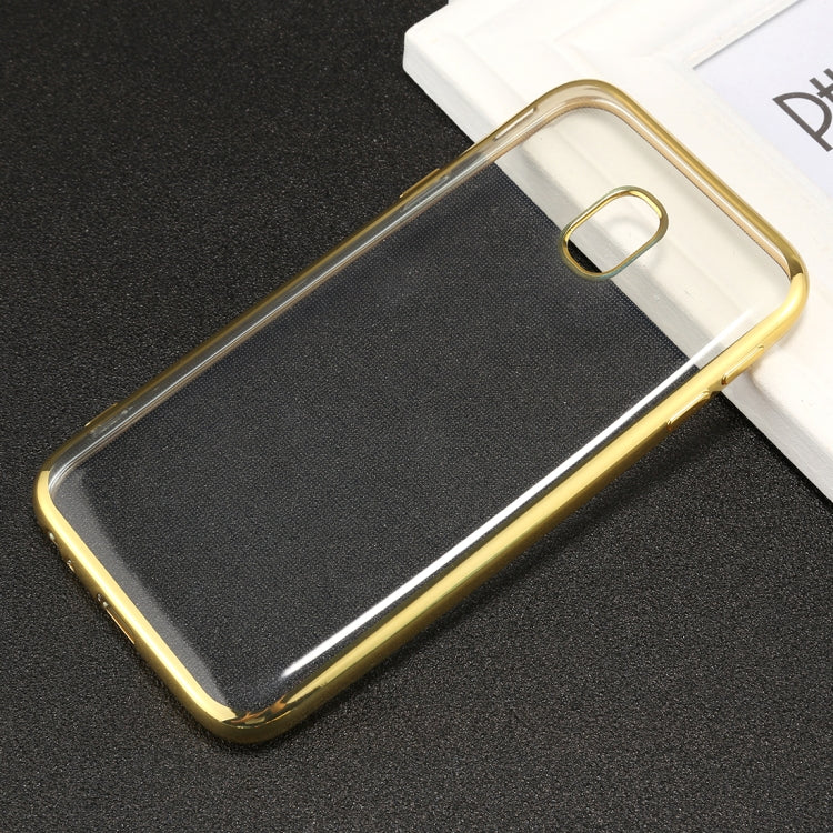 For Galaxy J7 (2017) ( EU Version) Electroplating Side TPU Protective Back Cover Case