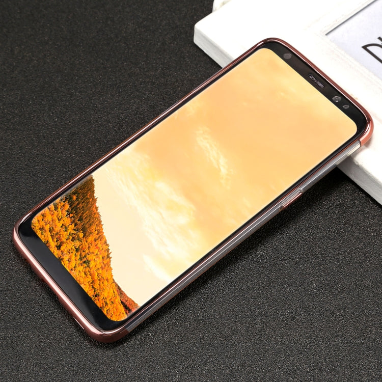 For Galaxy S8 Three Sections Electroplating Side TPU Protective Back Cover Case
