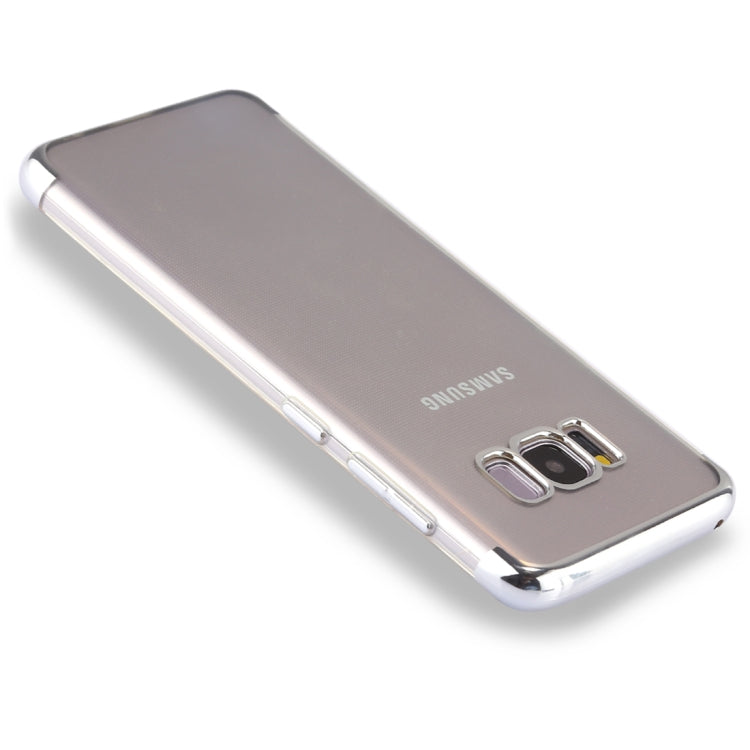 For Galaxy S8 Three Sections Electroplating Side TPU Protective Back Cover Case