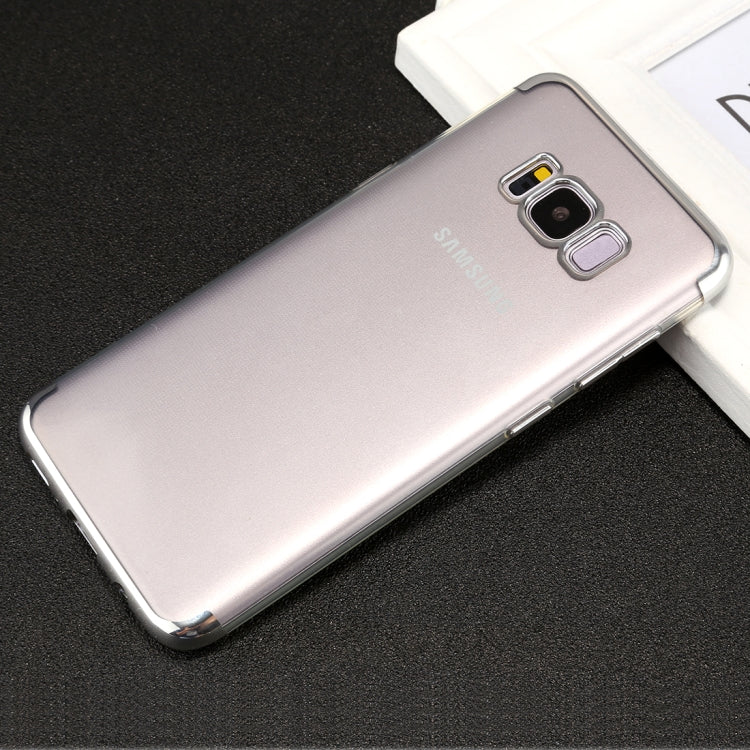 For Galaxy S8 Three Sections Electroplating Side TPU Protective Back Cover Case