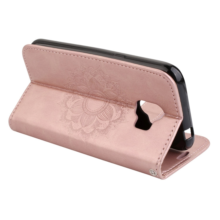 Mandragora Pattern Crystal Encrusted Horizontal Flip Leather Case for Galaxy J4 (2018) (EU Version), with Card Slot & Holder & Wallet & Lanyard
