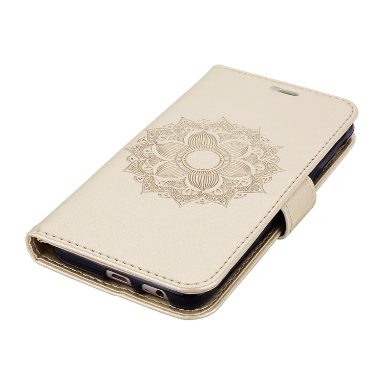 Mandragora Pattern Crystal Encrusted Horizontal Flip Leather Case for Galaxy J6 (2018) (EU Version), with Card Slot & Holder & Wallet & Lanyard