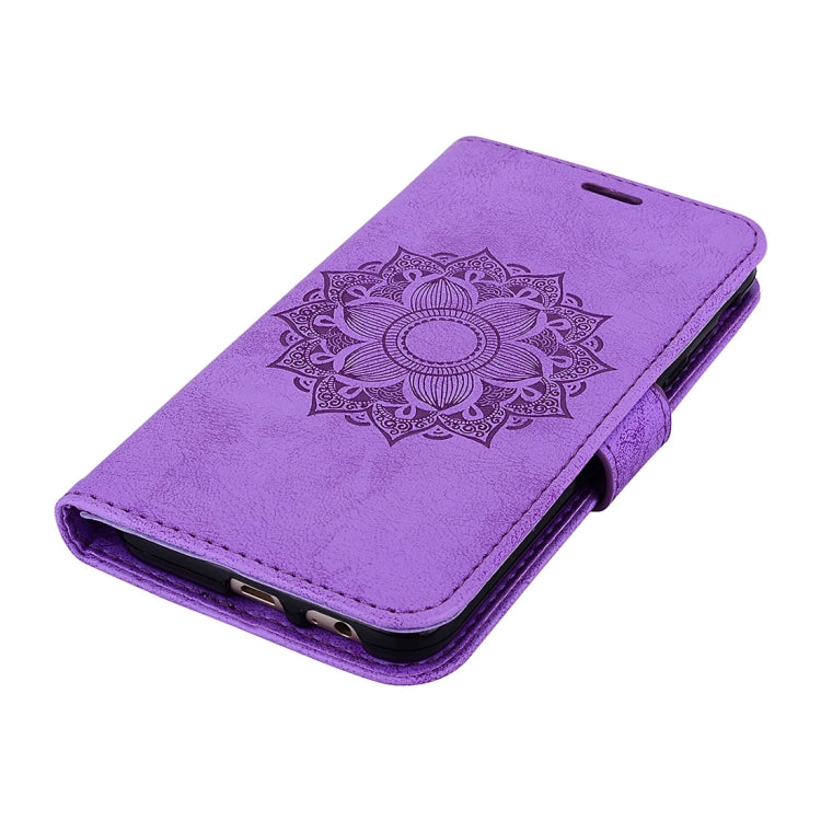 Mandragora Pattern Crystal Encrusted Horizontal Flip Leather Case for Galaxy J6 (2018) (EU Version), with Card Slot & Holder & Wallet & Lanyard