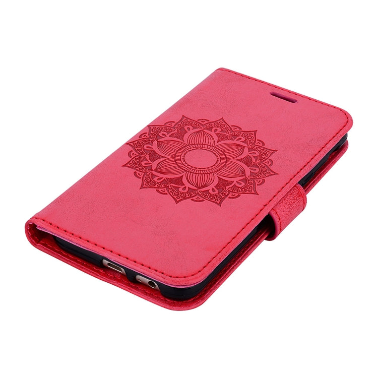 Mandragora Pattern Crystal Encrusted Horizontal Flip Leather Case for Galaxy J6 (2018) (EU Version), with Card Slot & Holder & Wallet & Lanyard