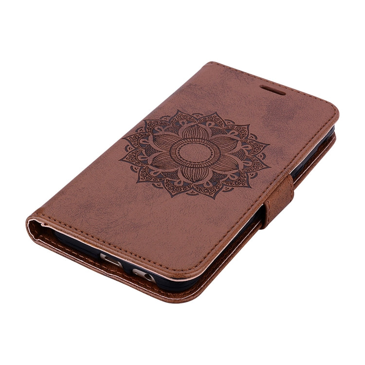 Mandragora Pattern Crystal Encrusted Horizontal Flip Leather Case for Galaxy J6 (2018) (EU Version), with Card Slot & Holder & Wallet & Lanyard