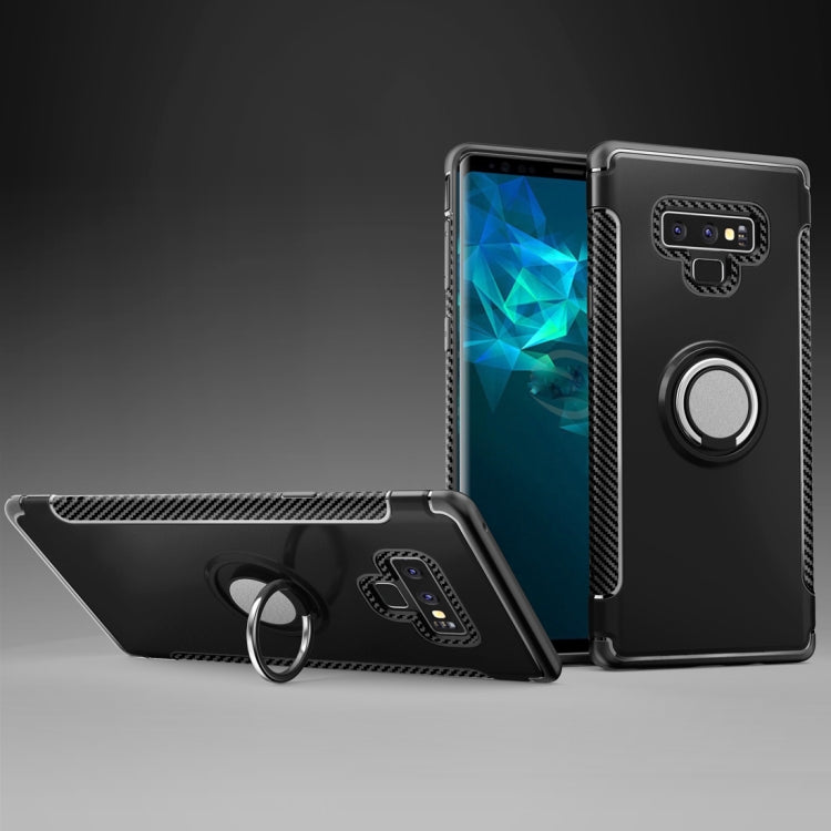 Magnetic Armor Protective Case for Galaxy Note 9, with 360 Degree Rotation Ring Holder