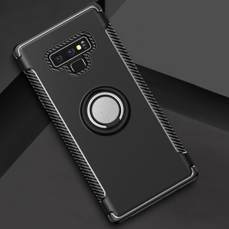 Magnetic Armor Protective Case for Galaxy Note 9, with 360 Degree Rotation Ring Holder