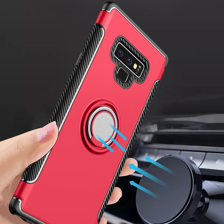 Magnetic Armor Protective Case for Galaxy Note 9, with 360 Degree Rotation Ring Holder