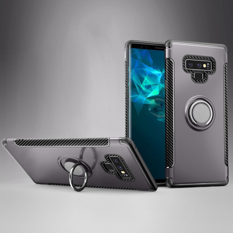 Magnetic Armor Protective Case for Galaxy Note 9, with 360 Degree Rotation Ring Holder