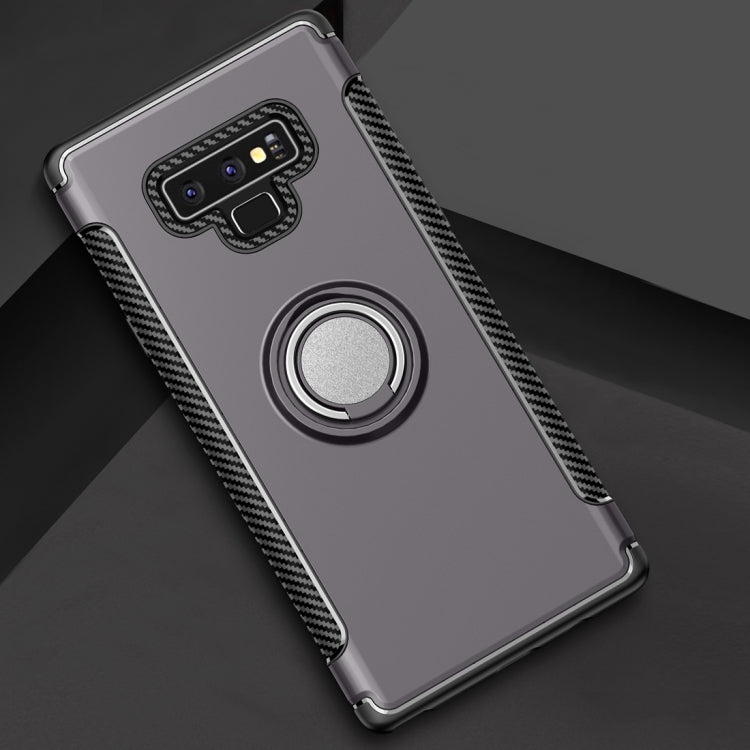 Magnetic Armor Protective Case for Galaxy Note 9, with 360 Degree Rotation Ring Holder