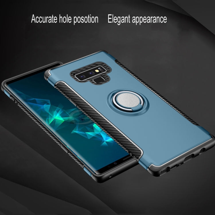 Magnetic Armor Protective Case for Galaxy Note 9, with 360 Degree Rotation Ring Holder