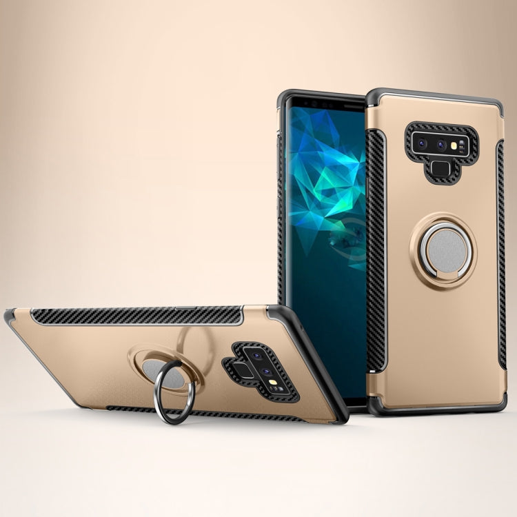 Magnetic Armor Protective Case for Galaxy Note 9, with 360 Degree Rotation Ring Holder