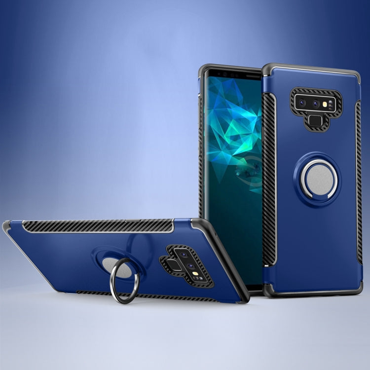 Magnetic Armor Protective Case for Galaxy Note 9, with 360 Degree Rotation Ring Holder