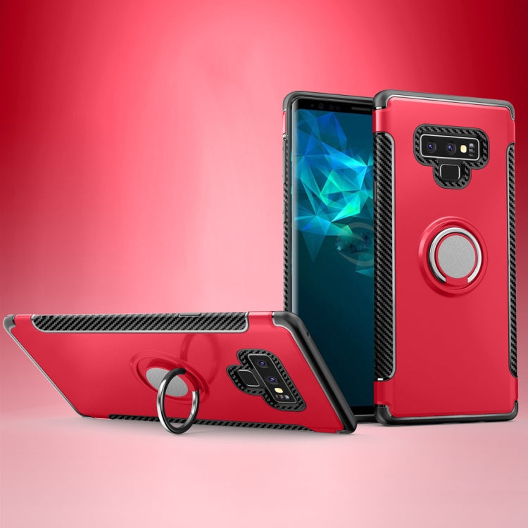Magnetic Armor Protective Case for Galaxy Note 9, with 360 Degree Rotation Ring Holder